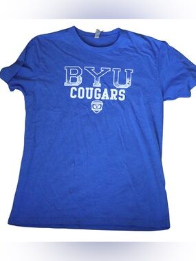 Cougars Women's Short Sleeve Tee in Royal Blue